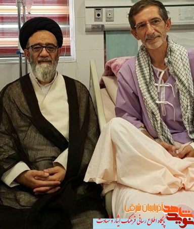 عیادت جمعی از فعالین فرهنگی و خانواده شهدا از هنرمند متعهد حوزه ایثار و شهادت + تصاویر