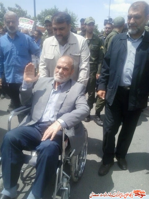 حضور جامعه ایثارگری سمنان در راهپیمایی روز قدس