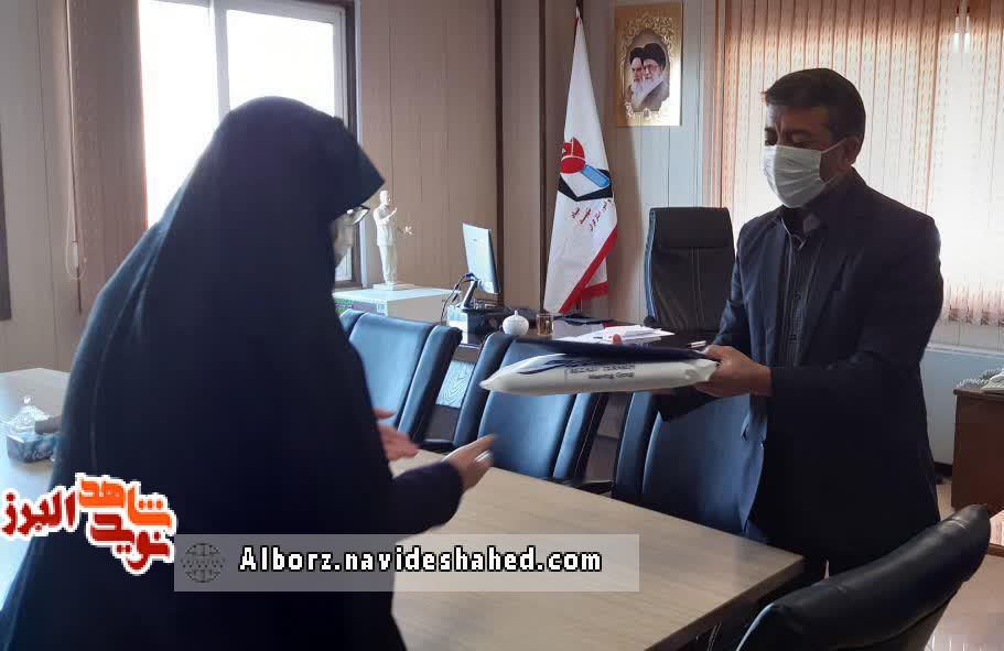 تجلیل از همسر سردار شهید میررضی