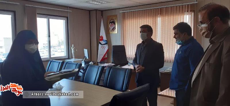 تجلیل از همسر سردار شهید میررضی