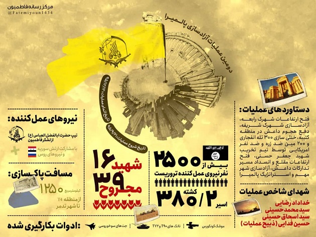 سالروز آزادسازی شهر پالمیرا توسط رزمندگان فاطمیون