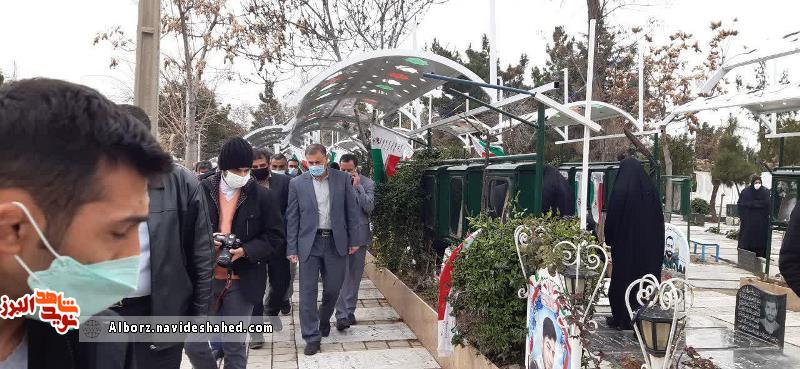 آیین رونمایی از فازدوم گلزار شهدا و کلنگ زنی خانه شهید و موزه شهدا برگزار شد