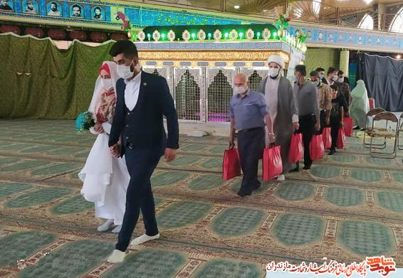 ازدواج زوج جوان قائمشهرى در جوار مزار شهداى گمنام ازدواج زوج جوان قائمشهرى در جوار مزار شهداى گمنام