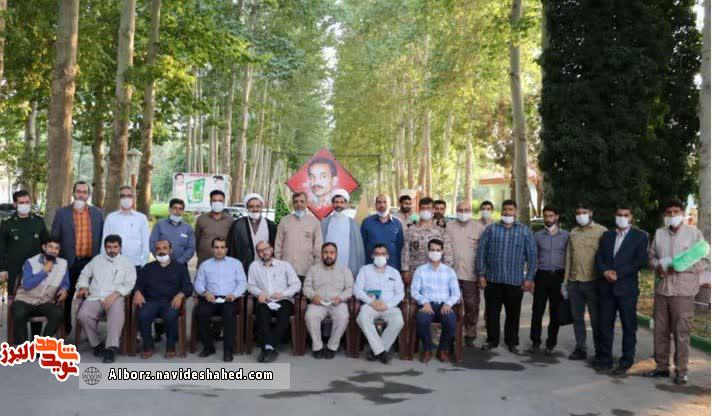 یادمان شهید رجایی در محمد شهر کرج رونمایی شد یادمان شهید رجایی در محمد شهر کرج رونمایی شد