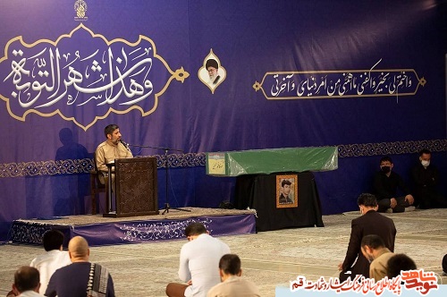 وداع با پیکر مطهر شهید مدافع حرم«سید کاظم حسینی»