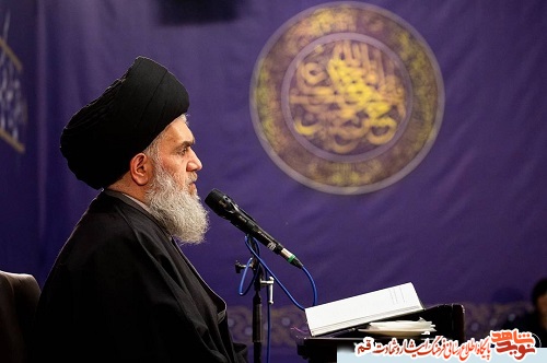 وداع با پیکر مطهر شهید مدافع حرم«سید کاظم حسینی»