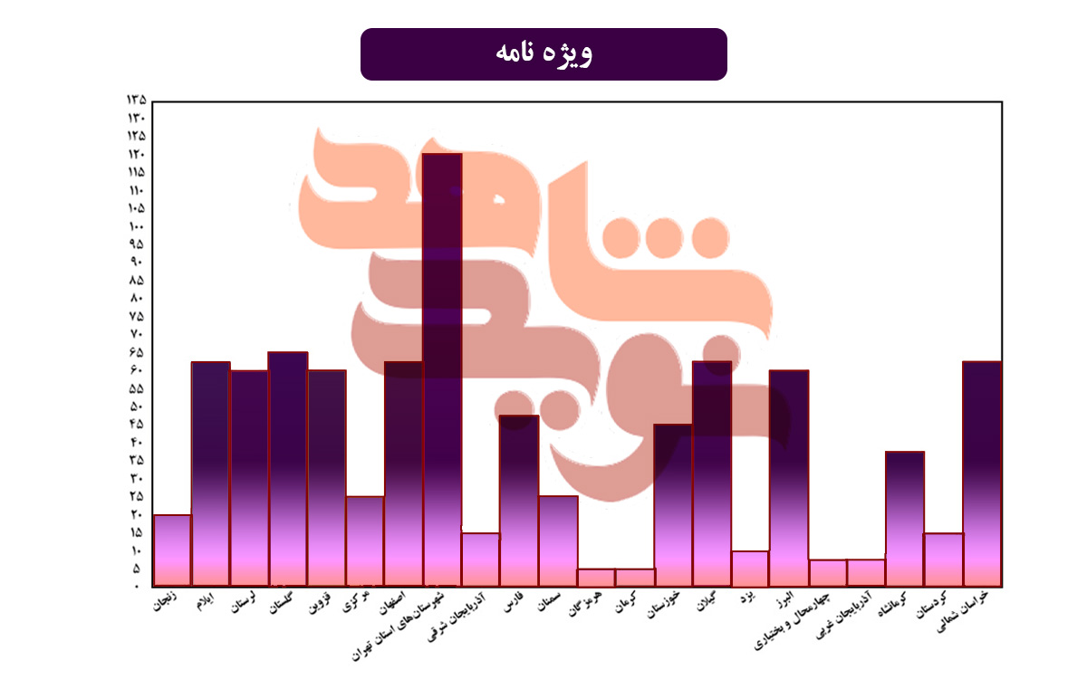 نگاهی آماری به عملکرد مراکز استانی «نویدشاهد» در سال 1400