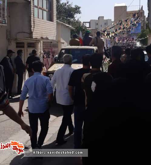 پیکر شهید محمد اسحاقی در جوار همرزمان‌ شهیدش آرام گرفت