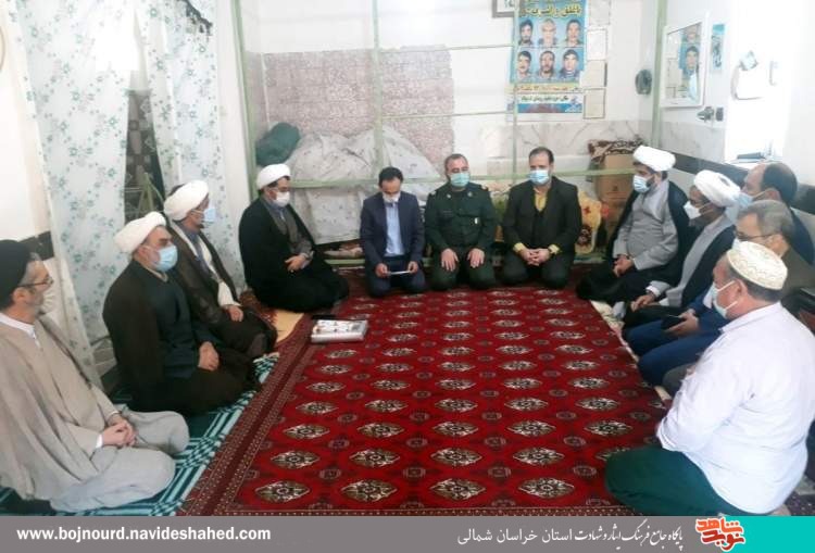 دیدار نماینده ولی فقیه استان  با خانواده شهدای اهل سنت در شهرستان راز و جرگلان