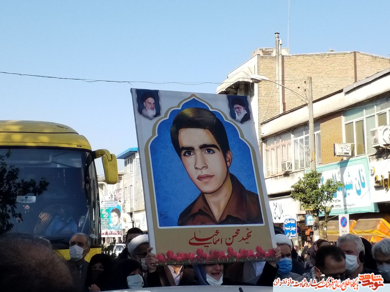 گزارش تصويرى|برگزاری مراسم استقبال از خانواده شهید والا مقام محسن اسماعیلی در قائم شهر مازندران