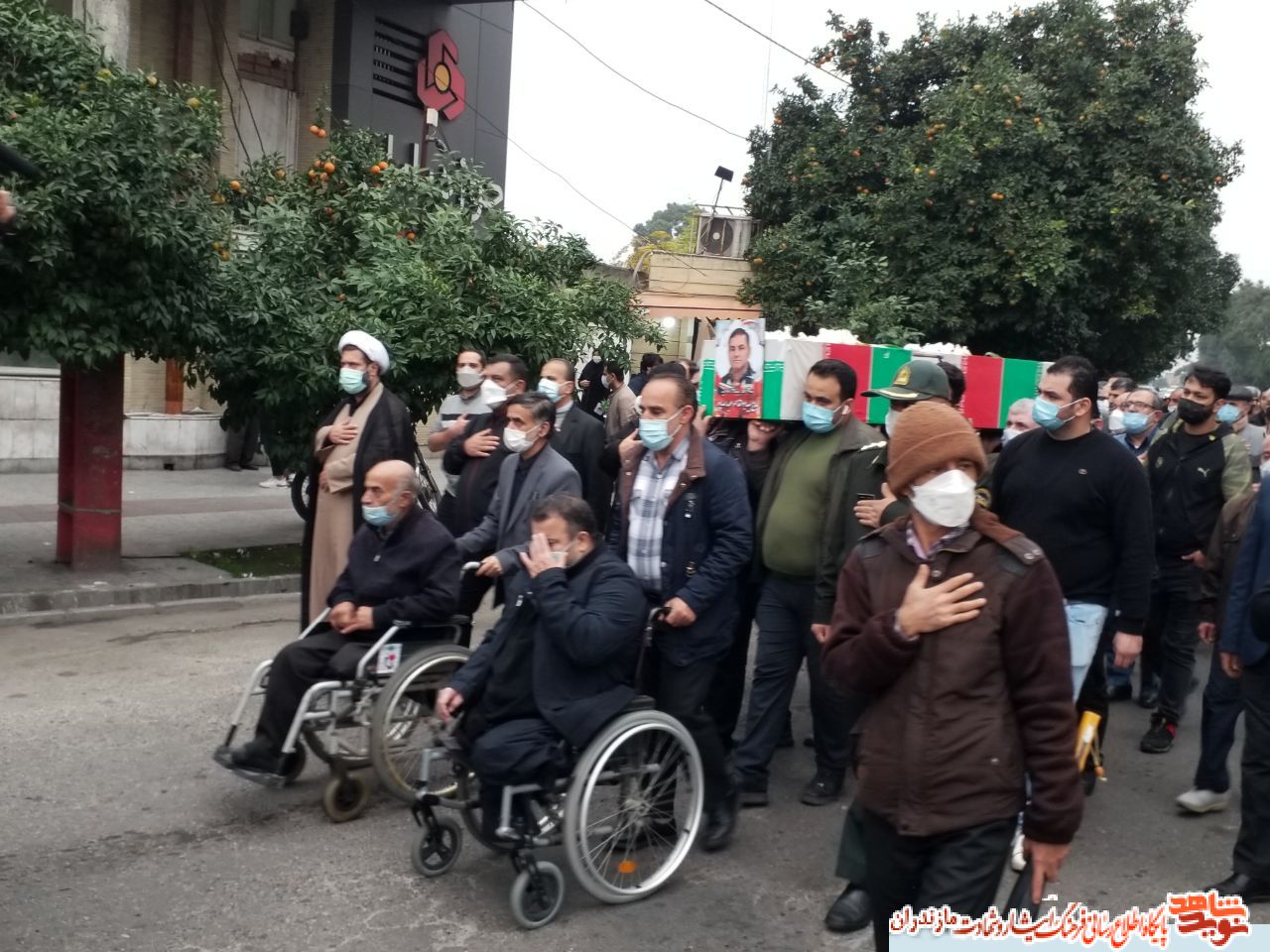 گزارش تصويرى|تشییع پیکر خادم الشهدا جانباز، آزاده حاج سید ابوالقاسم عبدالله پور در بابل مازندران