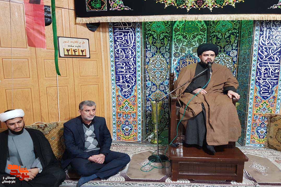 آیین استقبال از شهید گمنام در محل اداره کل بنیاد شهید زاهدان