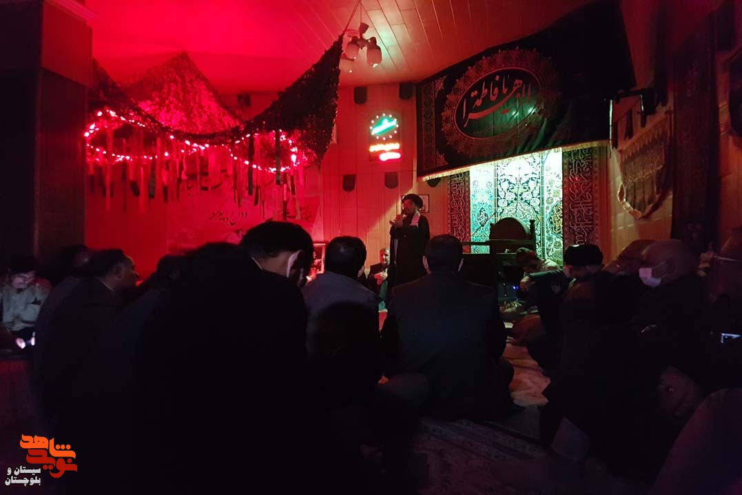 آیین استقبال از شهید گمنام در محل اداره کل بنیاد شهید زاهدان