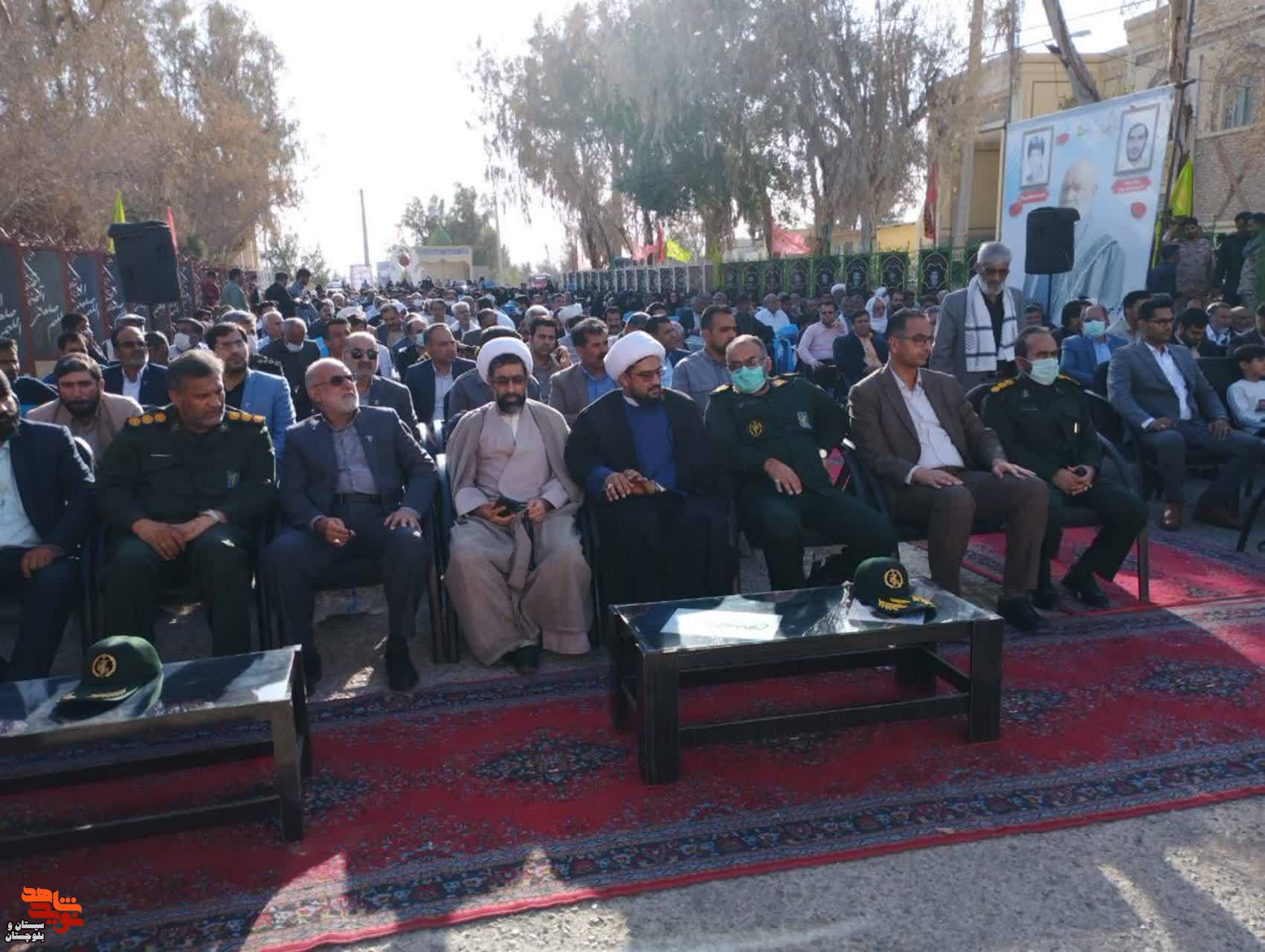 برگزاری یادواره شهدای تاسوکی در شهرستان نیمروز