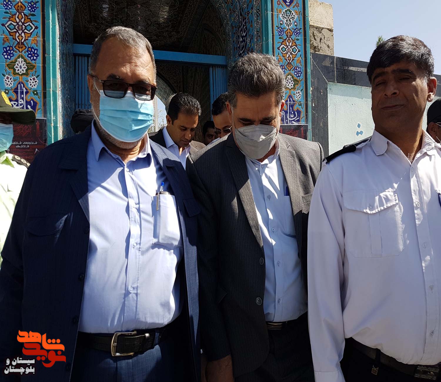 غبار روبی و عطر افشانی گلزار شهدای شهرستان زاهدان به مناسبت آغاز هفته دولت