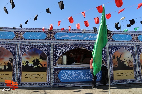 گزارش تصویری| خدمات رسانی به زائران حسینی در همدان ۱
