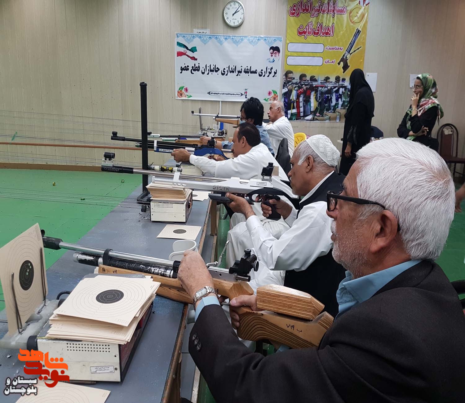 برگزاری مسابقه تیراندازی جانبازان قطع عضو در شهرستان زاهدان