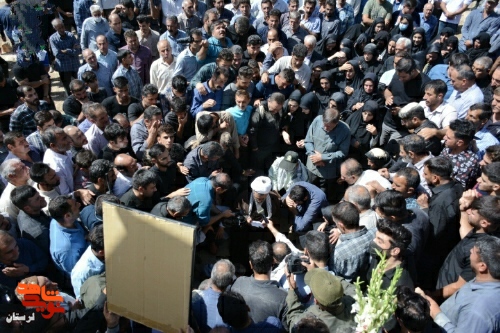پیکر شهید مدافع امنیت سرهنگ «داود عبدالهی» در خرم آباد تشییع شد