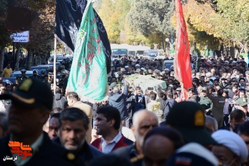 پیکر شهید «میلاد بیرانوند» در بروجرد تشییع شد