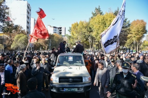 پیکر شهید «میلاد بیرانوند» در بروجرد تشییع شد