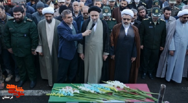 پیکر شهید «میلاد بیرانوند» در بروجرد تشییع شد