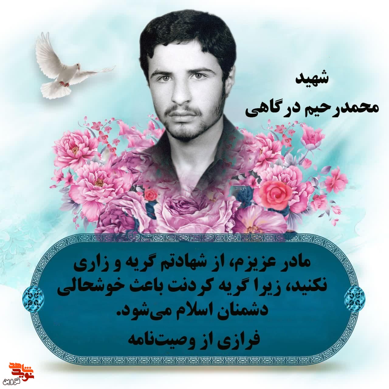 از شهادتم گریه نکنید، زیرا خوشحالی دشمنان می‌شود