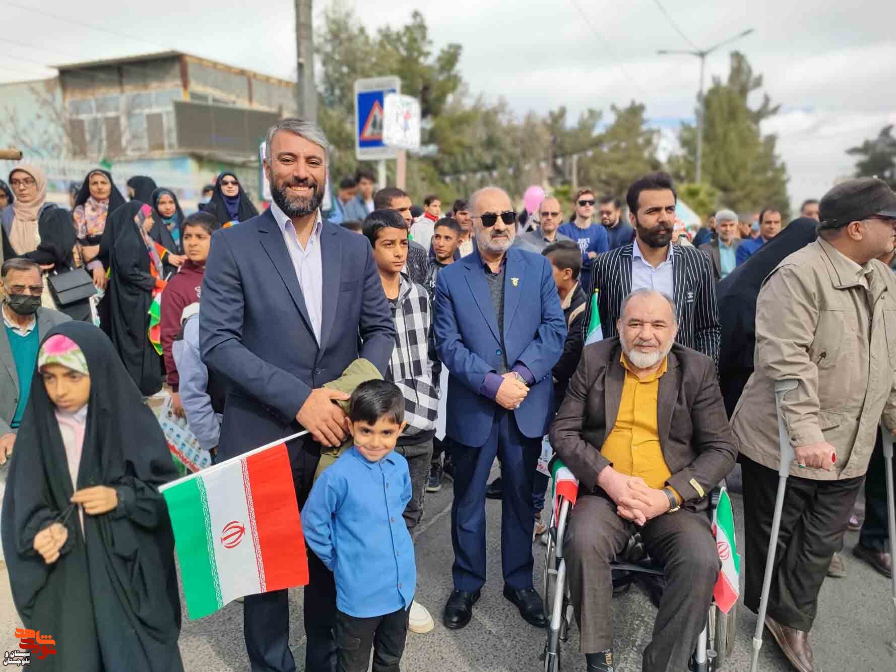 راهپیمایی یوم الله ۲۲بهمن در شهرستان زاهدان برگزار شد