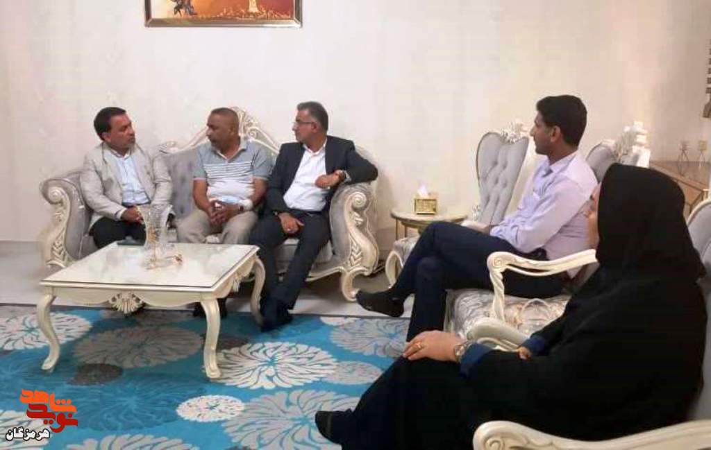 دیدار و تجلیل از جانباز 45 درصد «جواد قاهری»