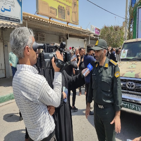 برگزاری مراسم تشییع شهید امنیت «محمدرضا اسدالهی» در شهرستان بندرلنگه