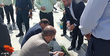 گزارش تصویری/ مراسم غبارروبی گلزار شهدای بهشت فاطمه (س)