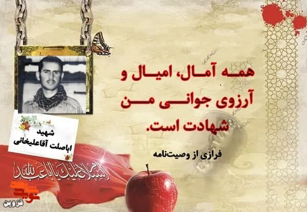آرزوی جوانی من شهادت است
