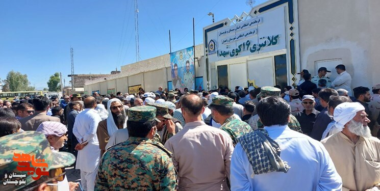 پیکر مطهر 2 شهید کلانتری 16 زاهدان تشییع شد
