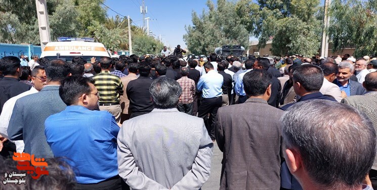 پیکر مطهر 2 شهید کلانتری 16 زاهدان تشییع شد