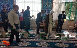 آیین غبار روبی و عطر افشانی مزار شهدای کفشگر کلا در شهرستان قائم شهر برگزار شد
