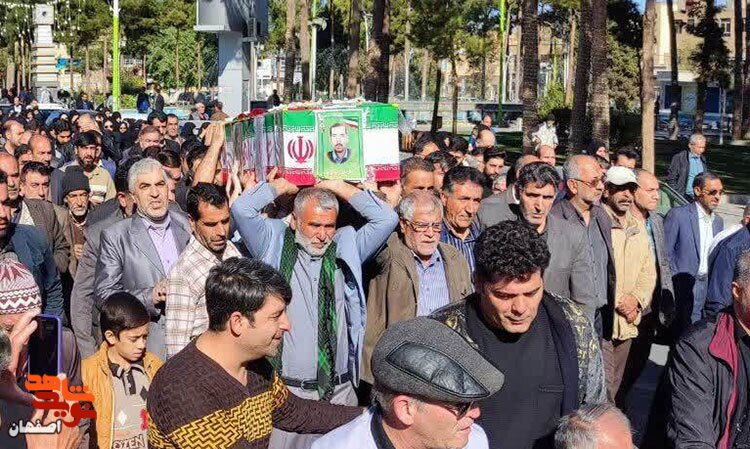 پیکر جانباز شهید «حاج‌ علی خانی» در نجف آباد به خاک سپرده شد