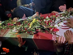 مراسم وداع با شهدای گمنام در شهرستان جویبار برگزار شد