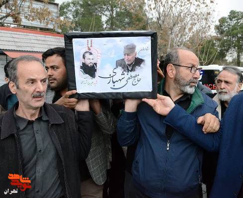 تشییع پیکر مطهر حاج مصطفی شهبازی پدر شهید «علیرضا شهبازی»