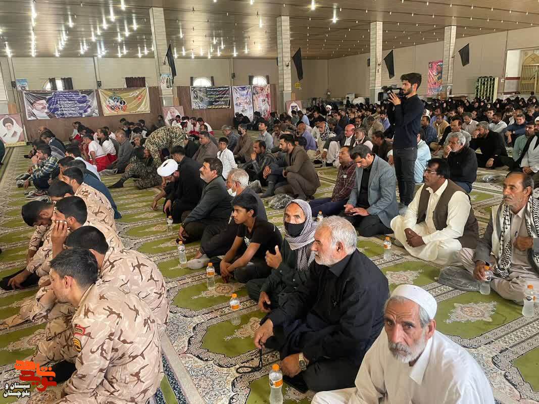 مراسم محوری بزرگداشت شهدای خدمت در شهرستان زهک