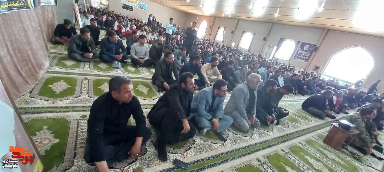 مراسم محوری بزرگداشت شهدای خدمت در شهرستان زهک