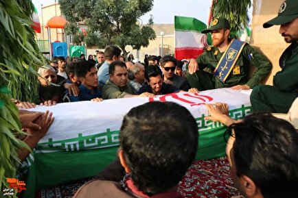 کلیپ/ تشییع پیکر مطهر شهید والامقام «حامد ربانی»