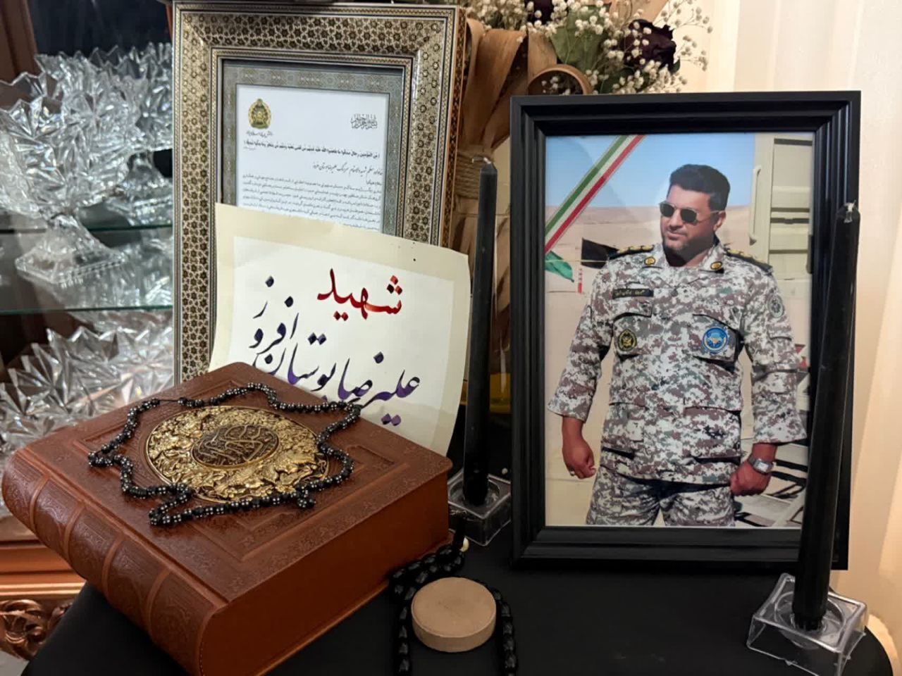 دیدار کاروان زینبیون با خانواده شهید ارتش علیرضا بوستان‌افروز
