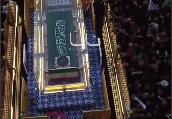 ببینید | قابی متقاوت از تشییع امام شهید در نجف اشرف
