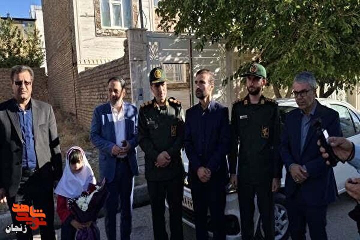 بدرقه دختر شهید «حمید محمدی» به مدرسه شاهد حضرت رقیه(س) قیدار