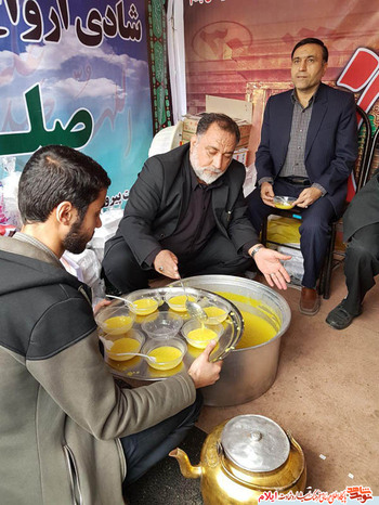 اسکان و پذیرایی زوار ایثارگر اربعین در بازگشت توسط بنیاد شهید وامورایثارگران 