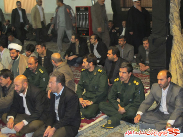 مراسم یادبود شهید نعمت نظری فرمانده ومسئول پاکسازی میادین مین شهرستان دهلران 