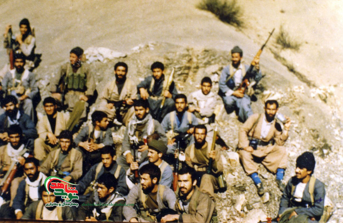 همرزمان سردار شهید سعید طاهری سرتشنیزی، فرمانده گردان از تیپ ویژه سپاه پاسداران، قرارگاه رمضان