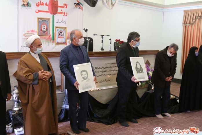 یادواره شهدای لاله های روشن در دبیرستان هنرهای زیبا شهرستان بیرجند با حضور مدیرکل آموزش و پرورش استان به یاد شهید محمد سرحدی و شهیده معصومه محمود سرتنگی
