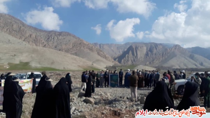 کاشت نهال به نام و ياد زنان شهیده و جانباز شهرستان ملکشاهی