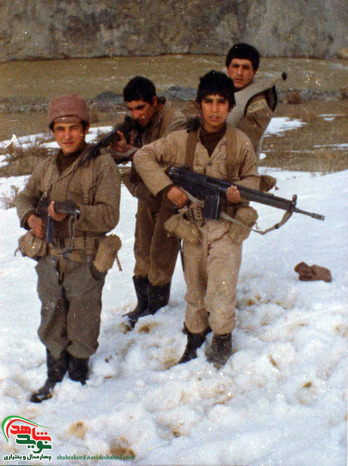 شهید سید شهاب آزاده قهفرخی و همرزمان