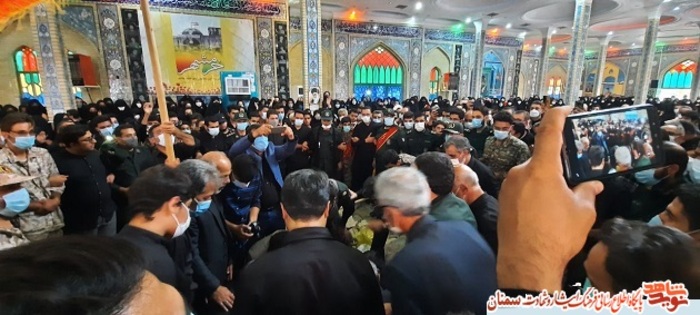 مراسم تشییع پیکر پاک شهید سعید حسنان - پانزدهم مهرماه ۱۴۰۰ گلزار شهدای شهرستان سرخه